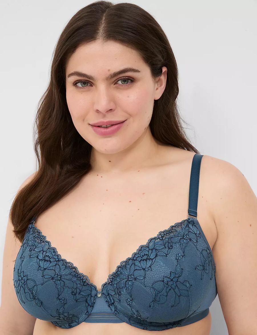 Dámské Bralettes Lane Bryant Modern Romance Lightly Lined Demi Blankyt Šedé | UPJ945XB