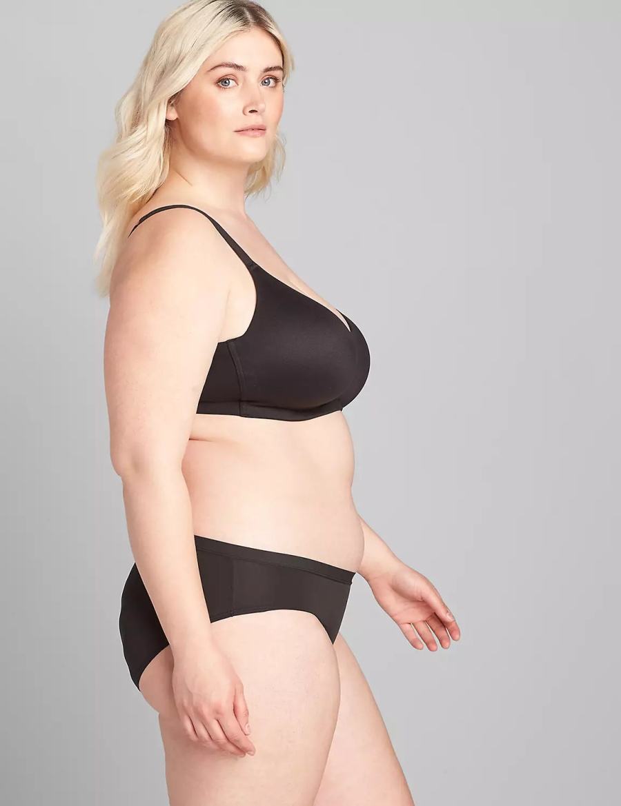 Dámské Bralettes Lane Bryant No-Wire Černé | FCN4721WE