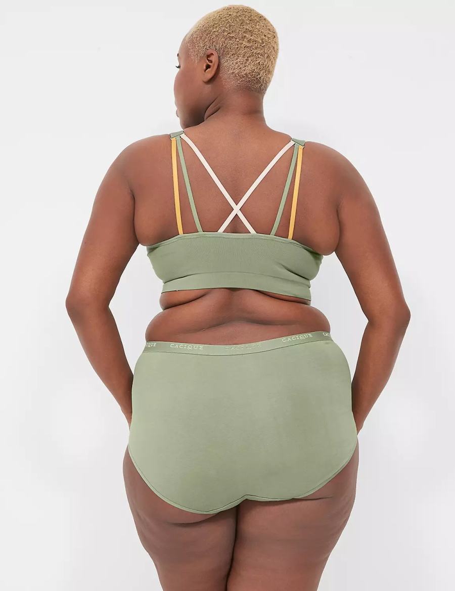 Dámské Bralettes Lane Bryant Seamless Strappy-Back Zelene | PYP5389FT