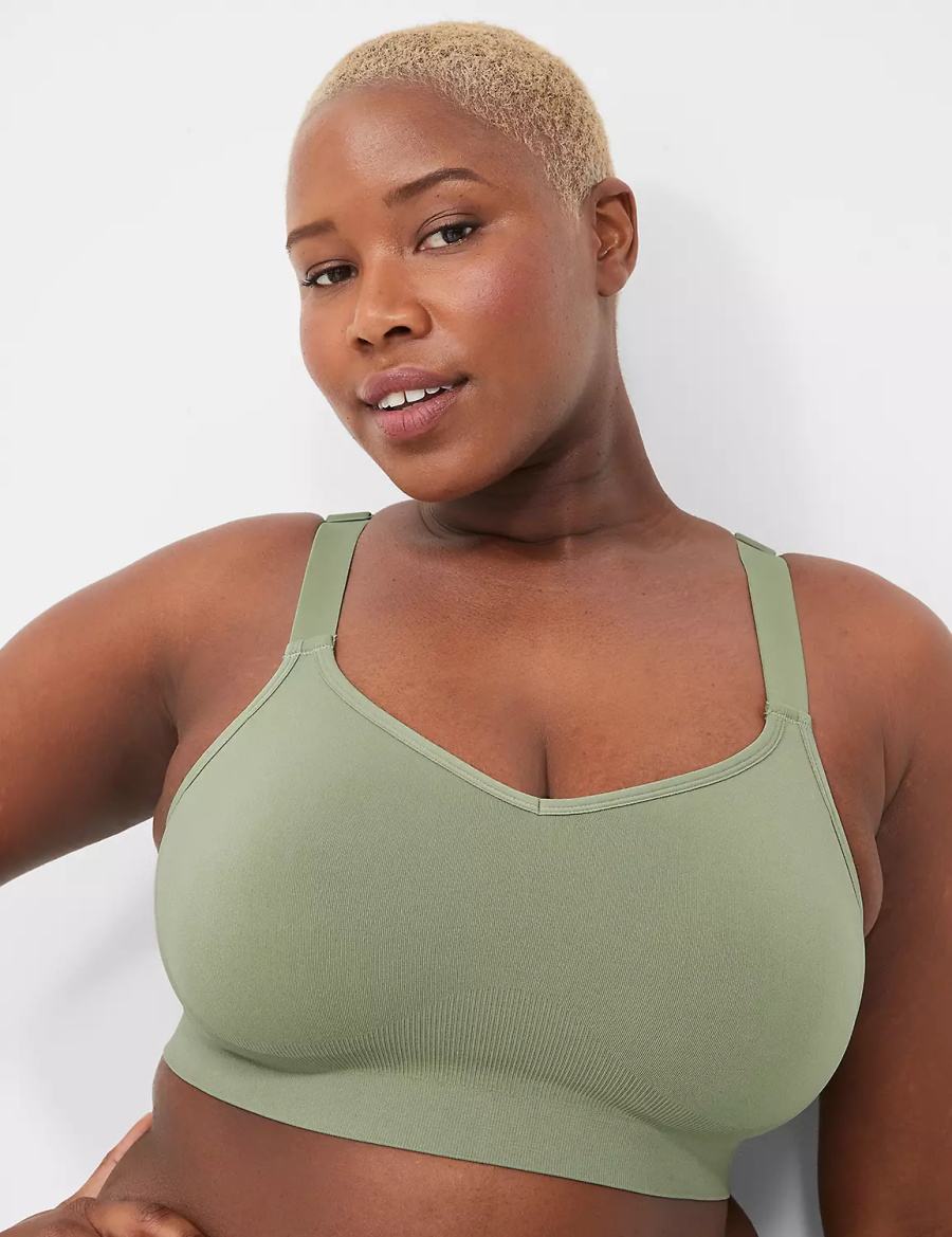 Dámské Bralettes Lane Bryant Seamless Strappy-Back Zelene | PYP5389FT