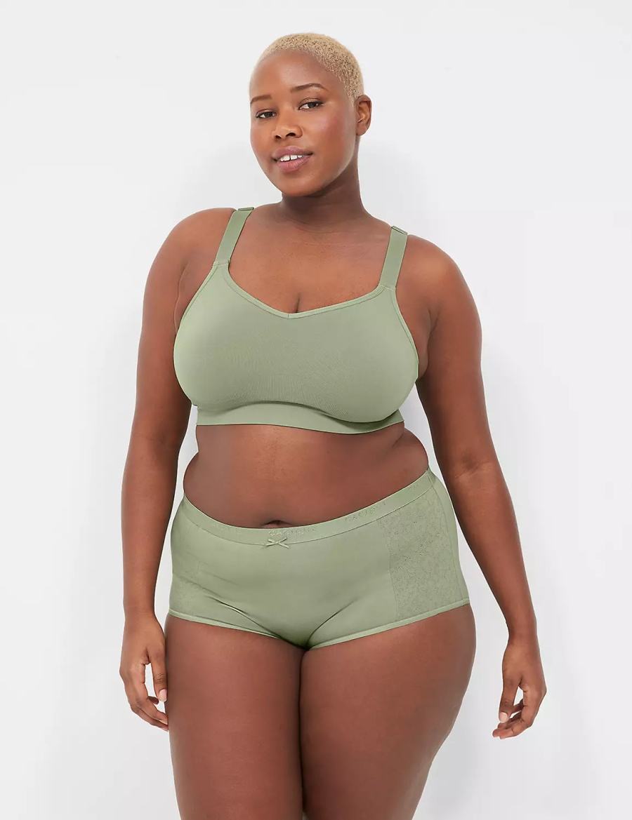 Dámské Bralettes Lane Bryant Seamless Strappy-Back Zelene | PYP5389FT