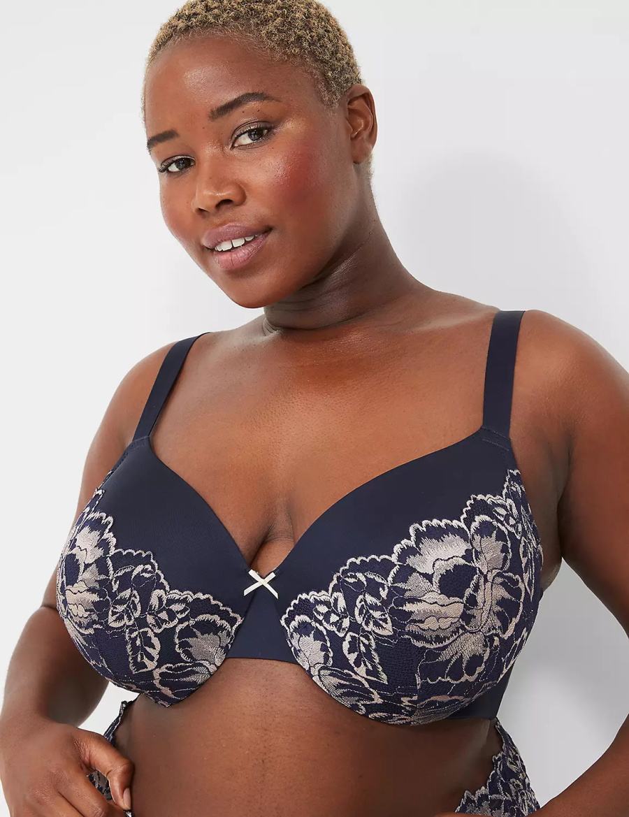 Dámské Bralettes Lane Bryant Smooth Lightly Lined Full Coverage With Lace Blankyt | EHL5139YE