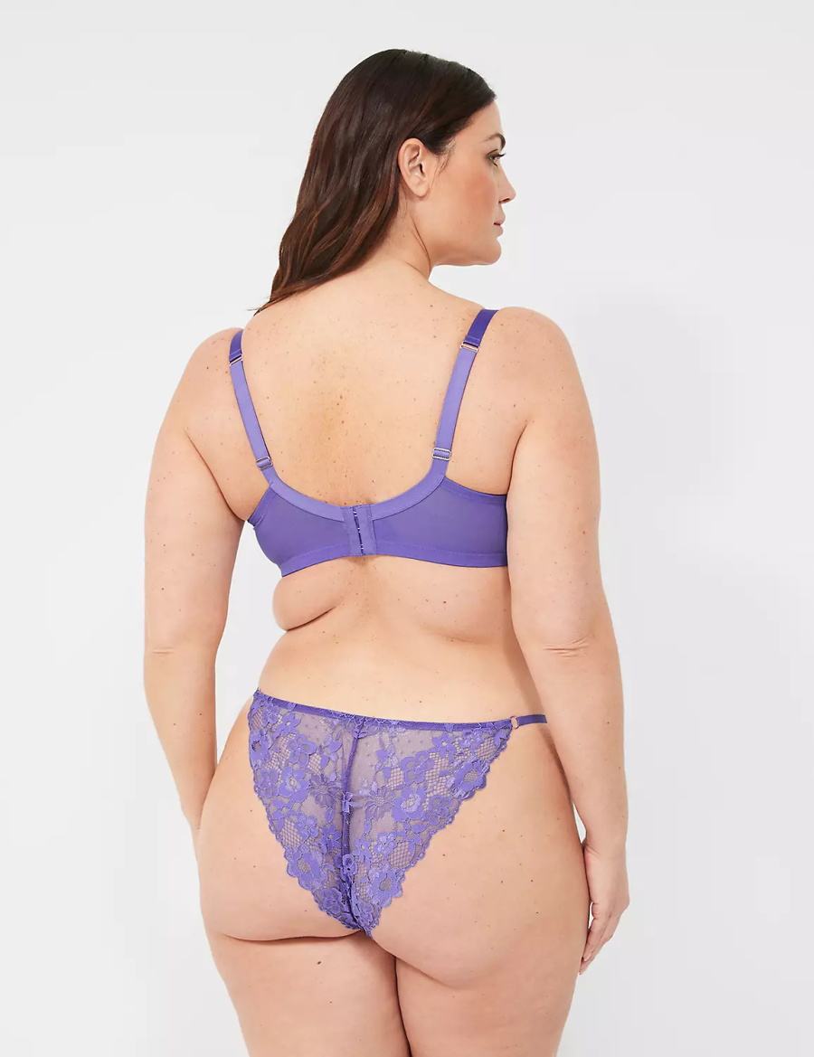 Dámské Brazilské Kalhotky Lane Bryant Lace-Back Fialové Viacfarebný | ERH6694BQ