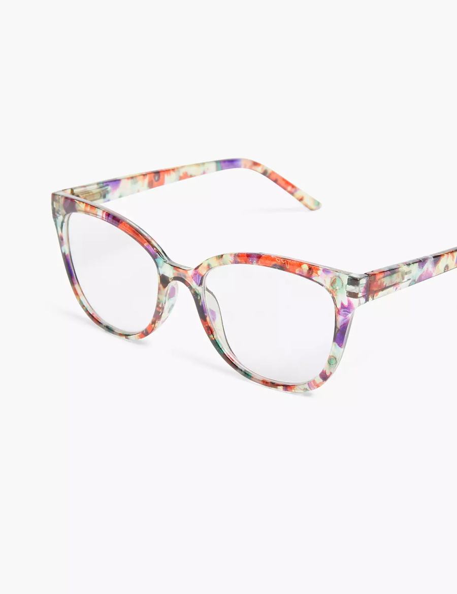 Dámské Brýle Lane Bryant Floral Cateye Reading Viacfarebný | FUU8096IV