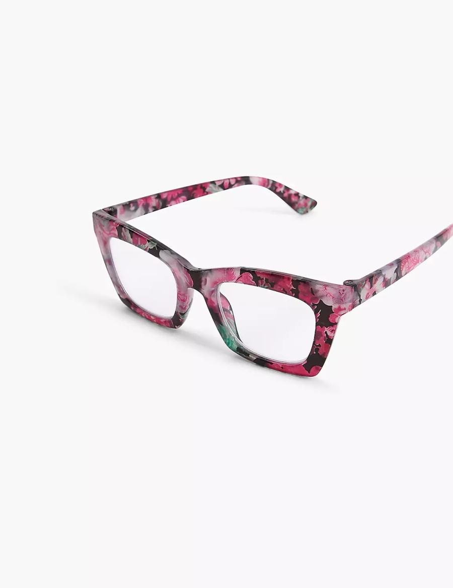 Dámské Brýle Lane Bryant Floral Print Cateye Reading Červené Viacfarebný | VQU825RE