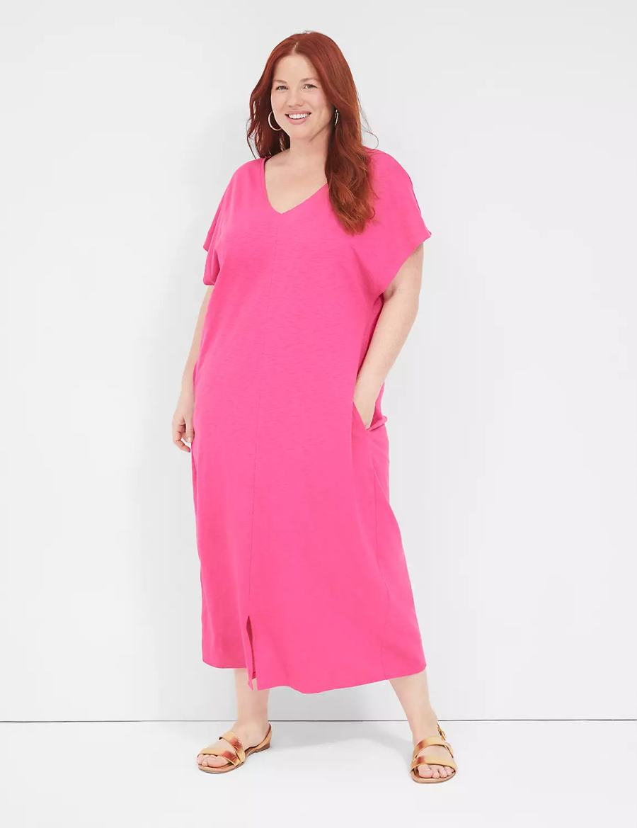 Dámské Cover Ups Lane Bryant Knit Dolman Maxi Fialové | XRT243QY