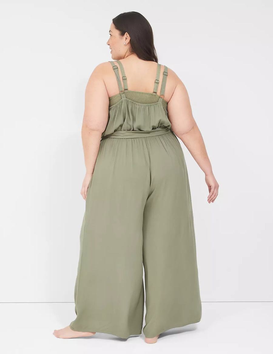 Dámské Cover Ups Lane Bryant Woven Jumpsuit Zelene | SJD3494UZ