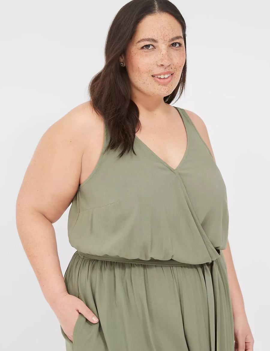 Dámské Cover Ups Lane Bryant Woven Jumpsuit Zelene | SJD3494UZ