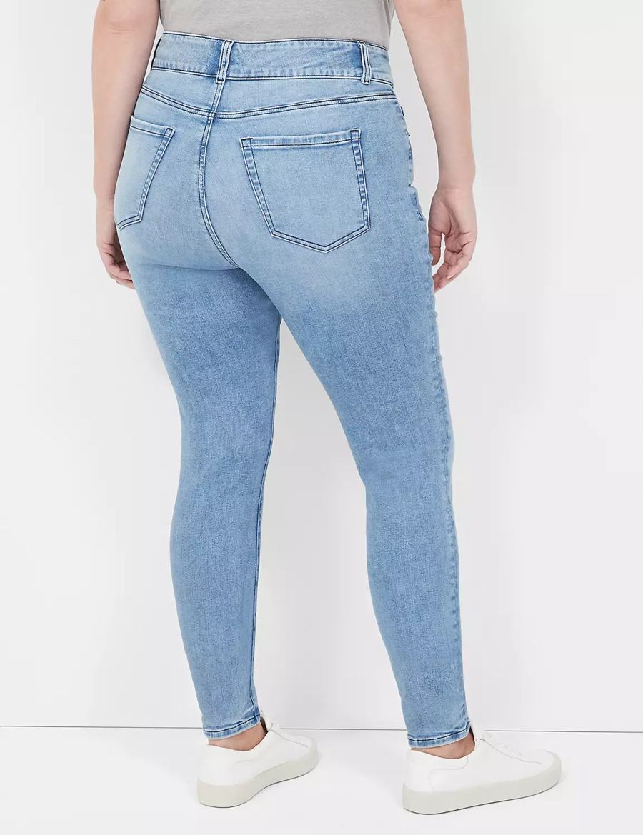 Dámské Džíny Lane Bryant Tighter Tummy High-Rise Skinny Světle Blankyt | FDV2181BC