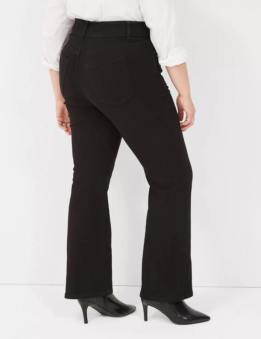 Dámské Džíny Lane Bryant Tighter Tummy High-Rise Boot Černé | UBT6489WR