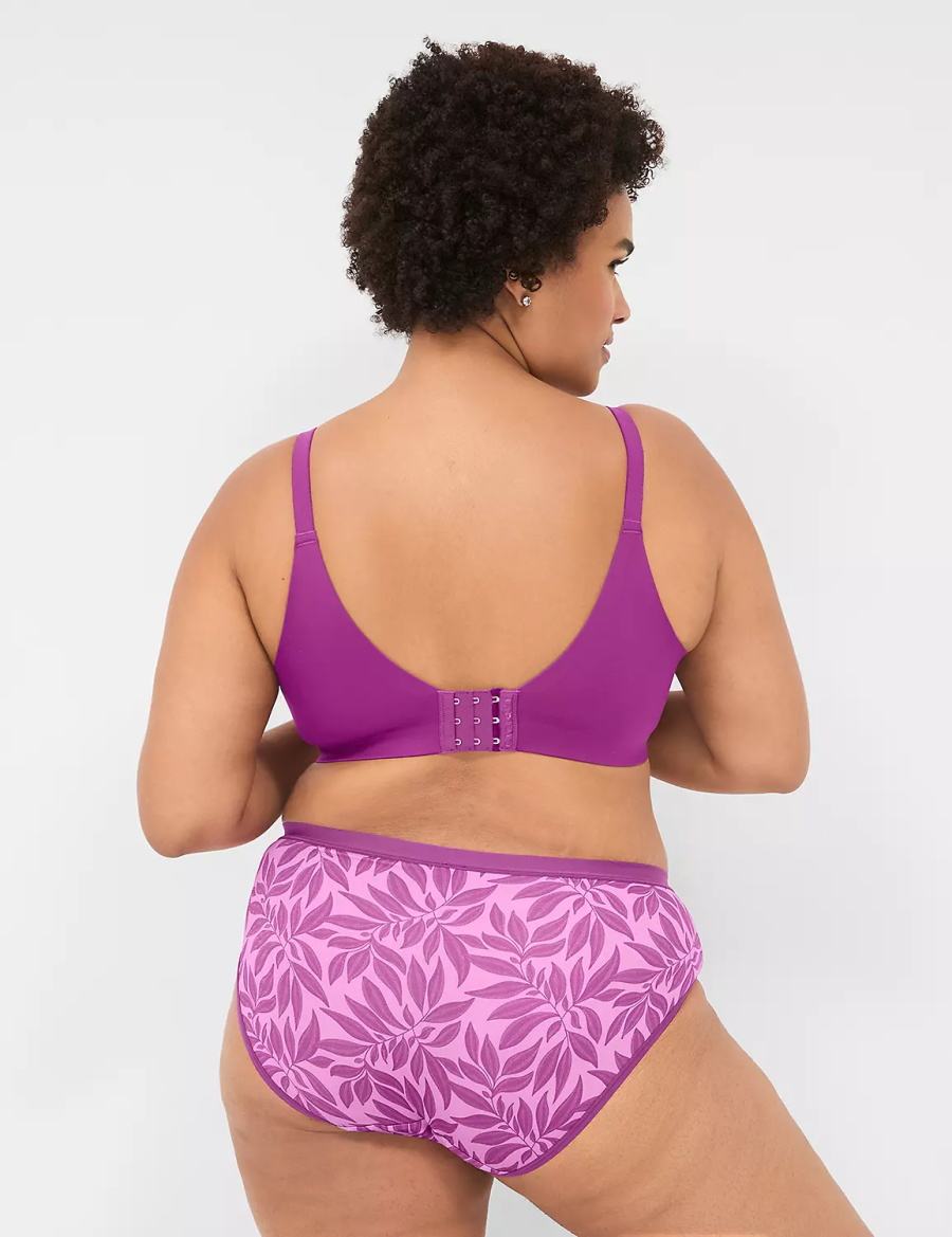 Dámské Hipster Kalhotky Lane Bryant No-Show Fialové | SKW4323UQ