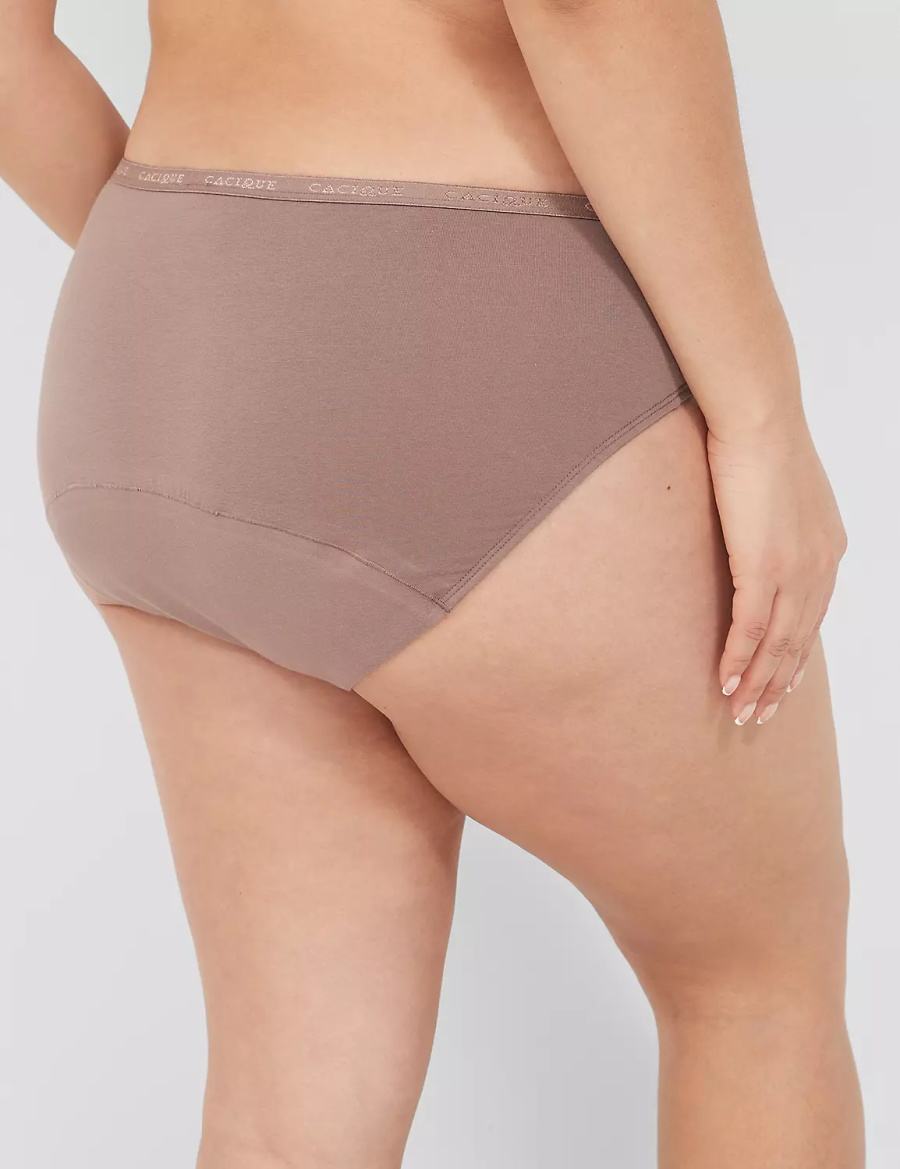 Dámské Hipster Kalhotky Lane Bryant Total Confidence Tmavě Šedé Hnědé | NDS1821RE