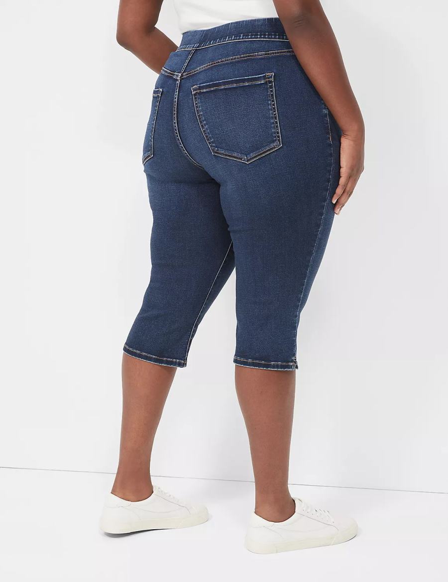 Dámské Jegginy Lane Bryant Pull-On Fit High-Rise Pedal Blankyt | RGD935EB