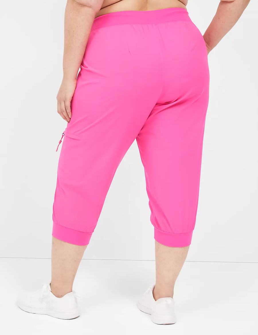 Dámské Jogger Kalhoty Lane Bryant LIVI Stretch Woven Capri Světle Růžové | WPT8116FF