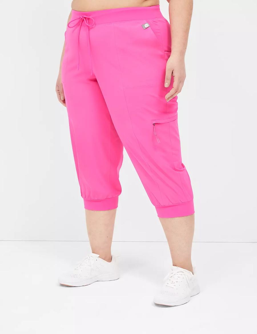 Dámské Jogger Kalhoty Lane Bryant LIVI Stretch Woven Capri Světle Růžové | WPT8116FF