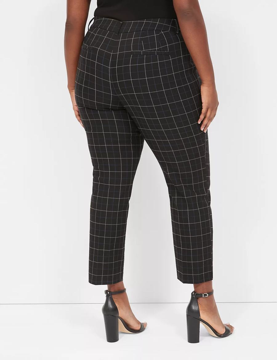 Dámské Kalhoty Lane Bryant 4-Season Slim Ankle Krém Blankyt | REV5375LJ