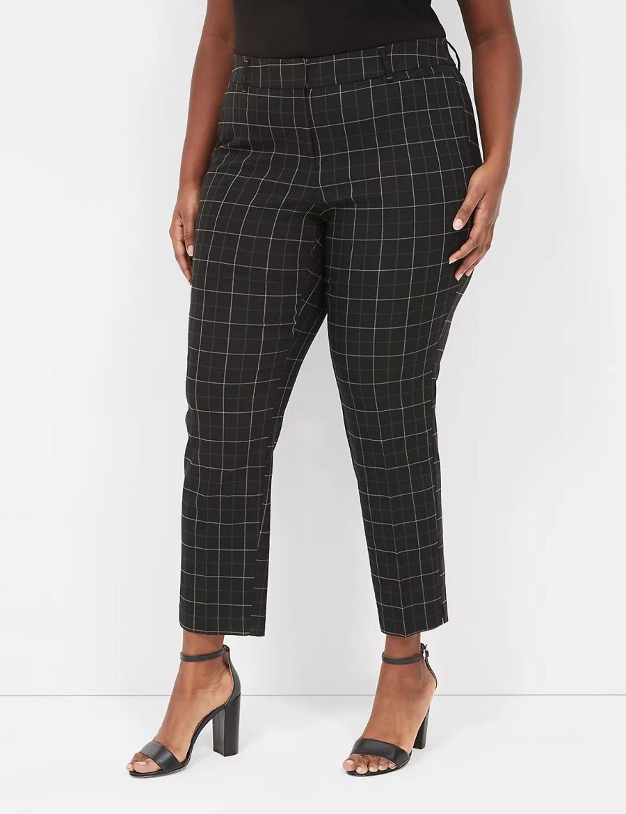 Dámské Kalhoty Lane Bryant 4-Season Slim Ankle Krém Blankyt | REV5375LJ