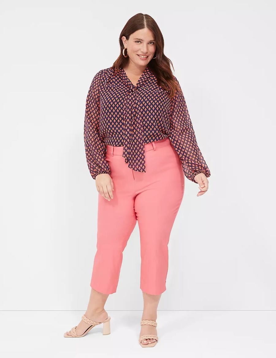 Dámské Kalhoty Lane Bryant 4-Season Slim Capri Koralove | GLV2131UY