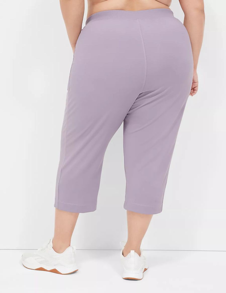 Dámské Kalhoty Lane Bryant LIVI Knit Capri Fialové Olivy Zelené | TAA4581RQ