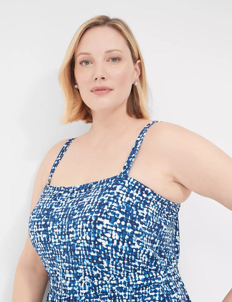 Dámské Kombinéza Lane Bryant Elastic-Waist Jersey Blankyt | ZVD7813KT