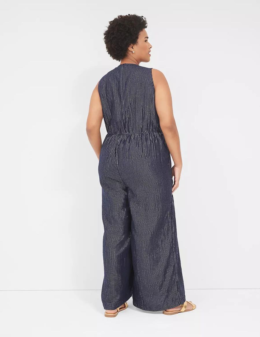 Dámské Kombinéza Lane Bryant Lurex Gauze Easy Blankyt | UXG8153WN