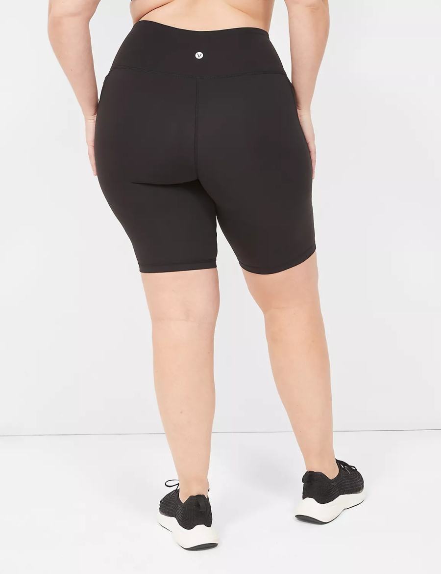 Dámské Kraťasy Lane Bryant LIVI High-Rise Recycled LIVI Soft Knee Černé | ULW5748ND