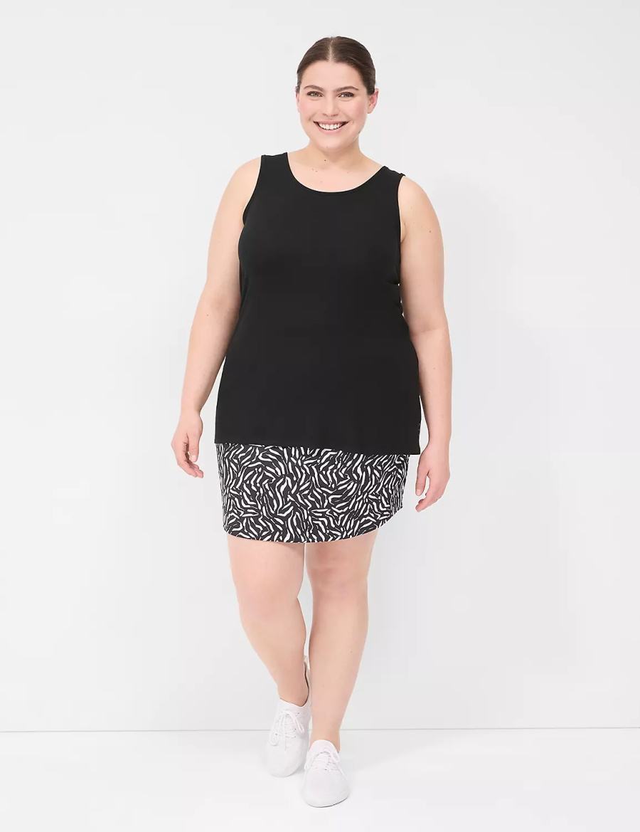 Dámské Kraťasy Lane Bryant LIVI Knit Černé | KLH4543JS