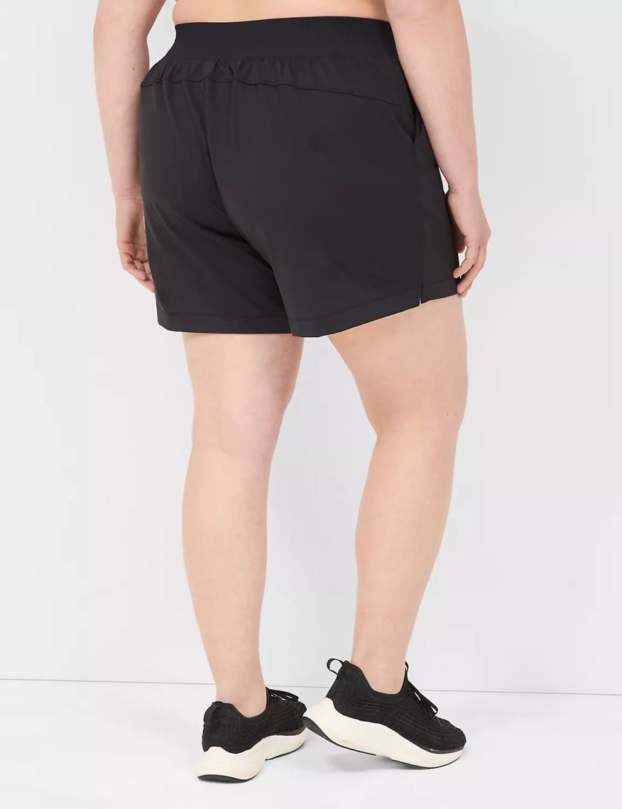 Dámské Kraťasy Lane Bryant LIVI Knit Černé | POD5539TU