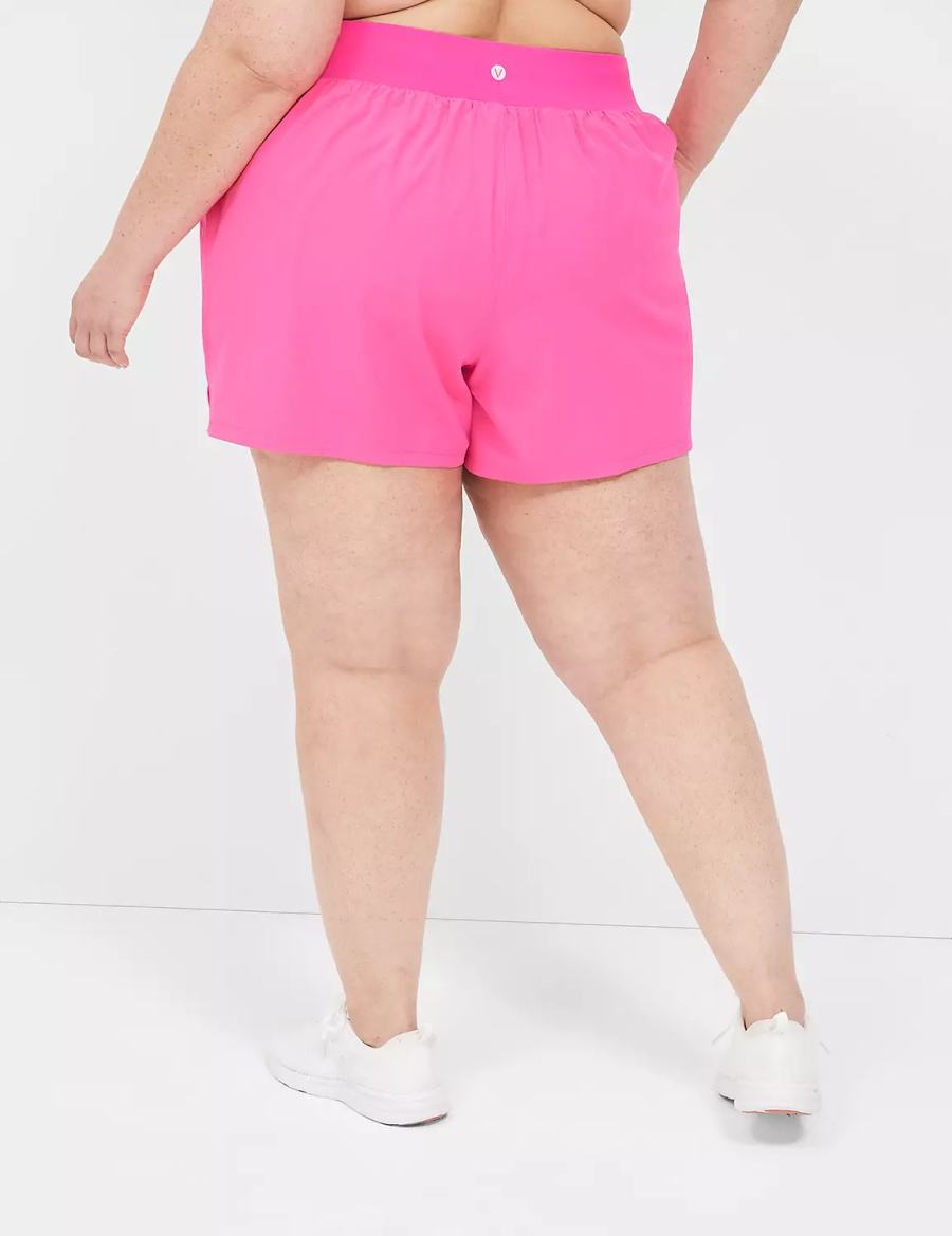 Dámské Kraťasy Lane Bryant LIVI Stretch Woven Světle Růžové | LFK6590DR