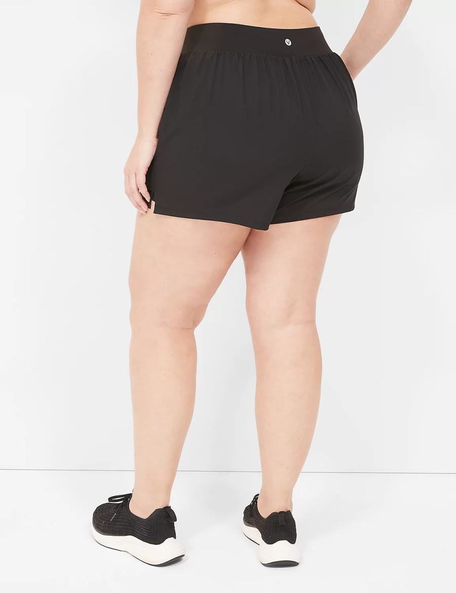 Dámské Kraťasy Lane Bryant LIVI Stretch Woven Černé | RWW9321XQ