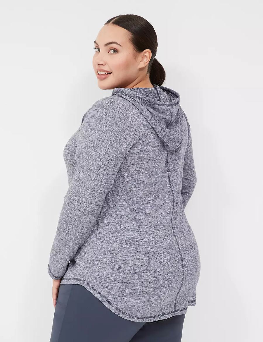 Dámské Mikina s Kapucí Lane Bryant LIVI Long-Sleeve Recycled LIVI Soft Tmavě Blankyt | HEV3964LP