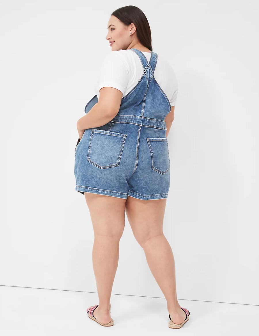 Dámské Overal Lane Bryant Boyfriend Denim Blankyt | WJW491XO