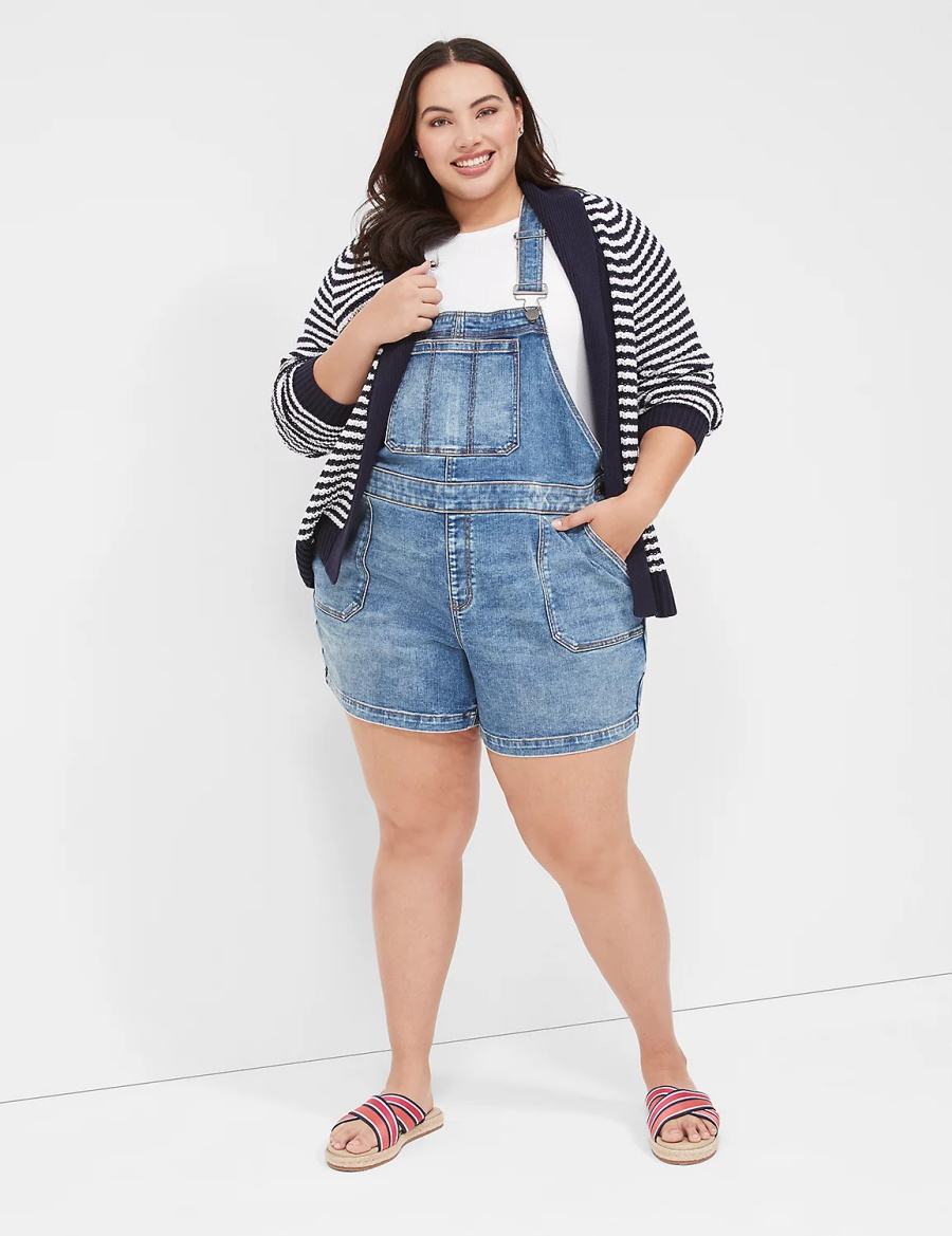 Dámské Overal Lane Bryant Boyfriend Denim Blankyt | WJW491XO