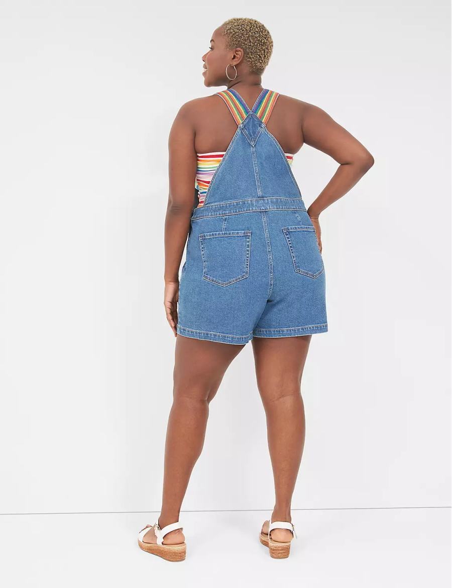 Dámské Overal Lane Bryant Pride Boyfriend Denim Blankyt | PEH9456YN