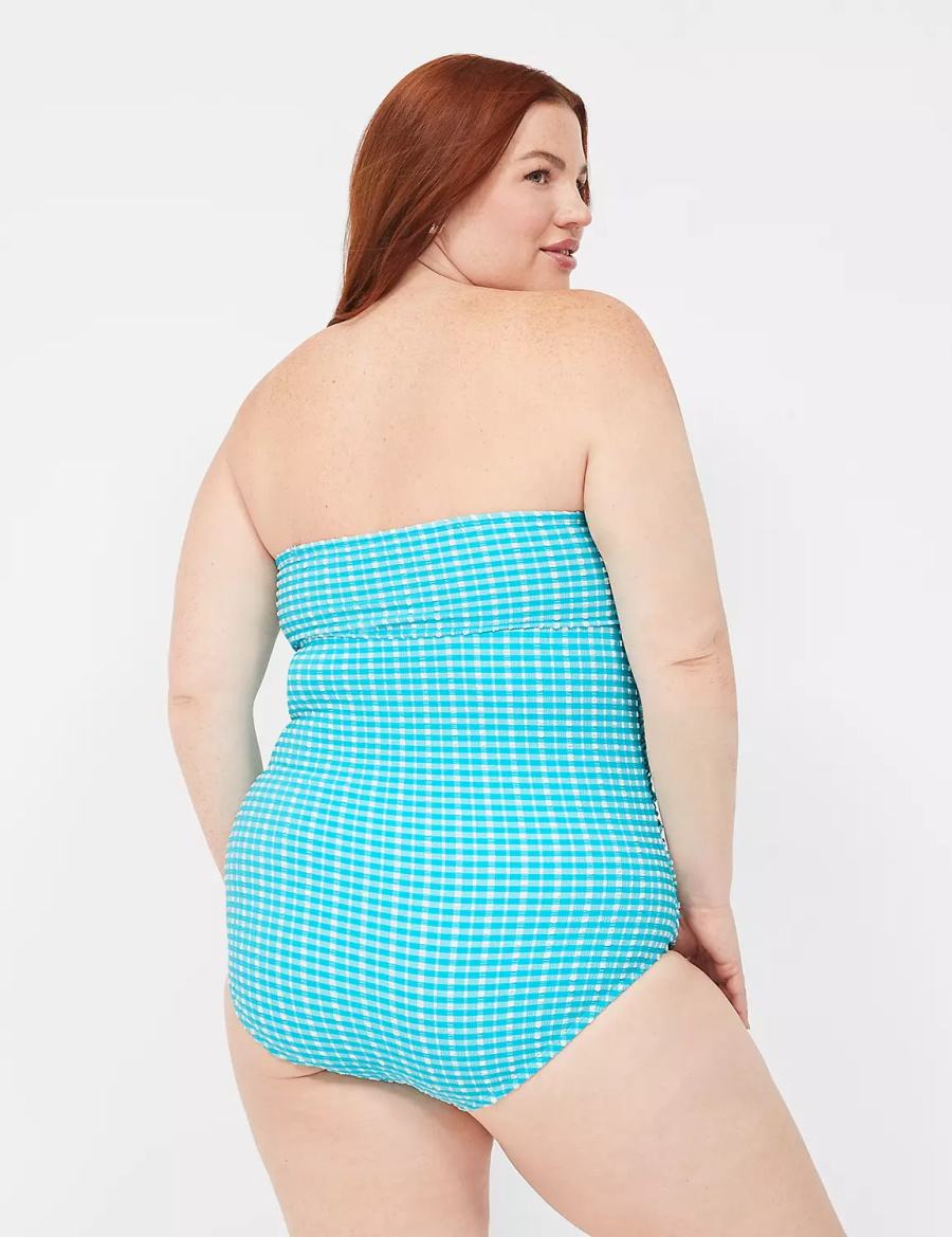 Dámské Plavky Lane Bryant No-Wire Multi-Way Strapless One-Piece Blankyt Bílé | LDN5170HF