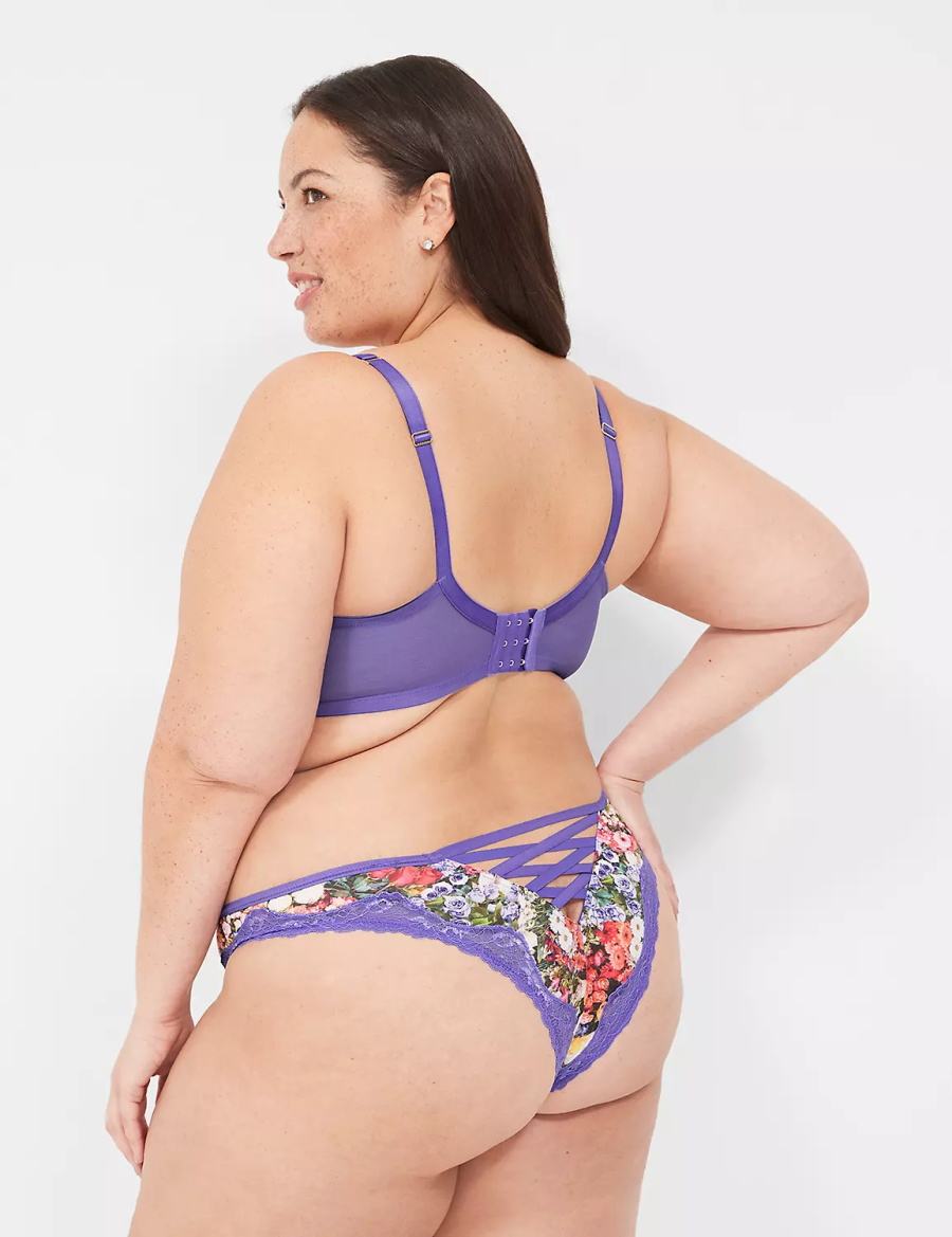 Dámské Podprsenka Balkonetová Lane Bryant Boost Fialové Viacfarebný | GDW7048JJ