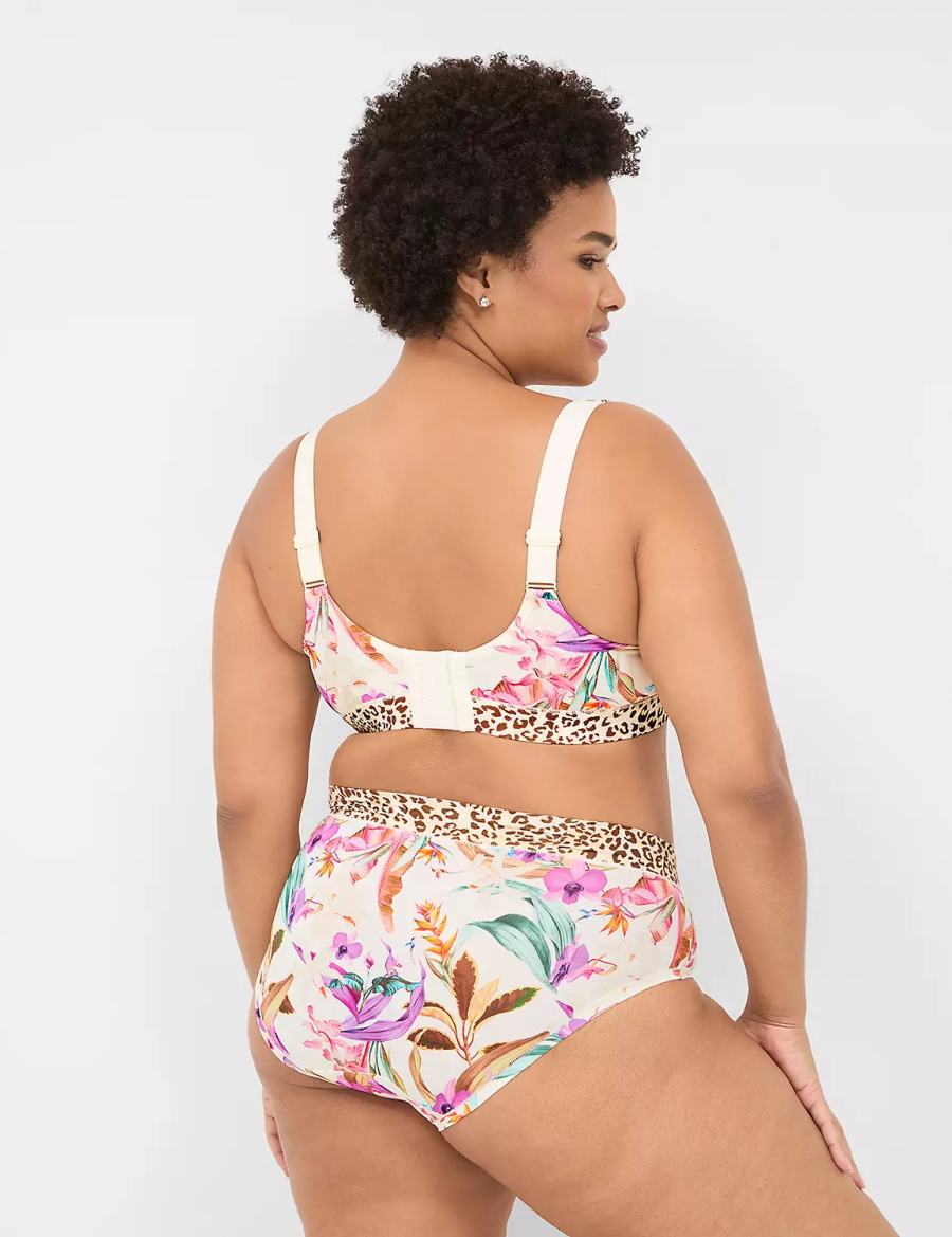 Dámské Podprsenka Balkonetová Lane Bryant Comfort Bliss Lightly Lined Bílé Viacfarebný | FMS4080SC