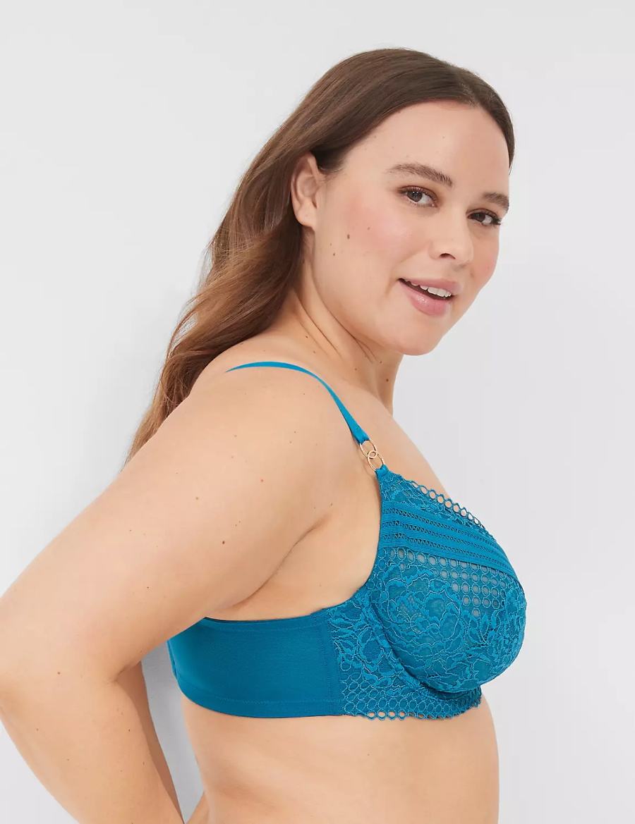 Dámské Podprsenka Balkonetová Lane Bryant Lace Unlined Blankyt | DRB9993PL