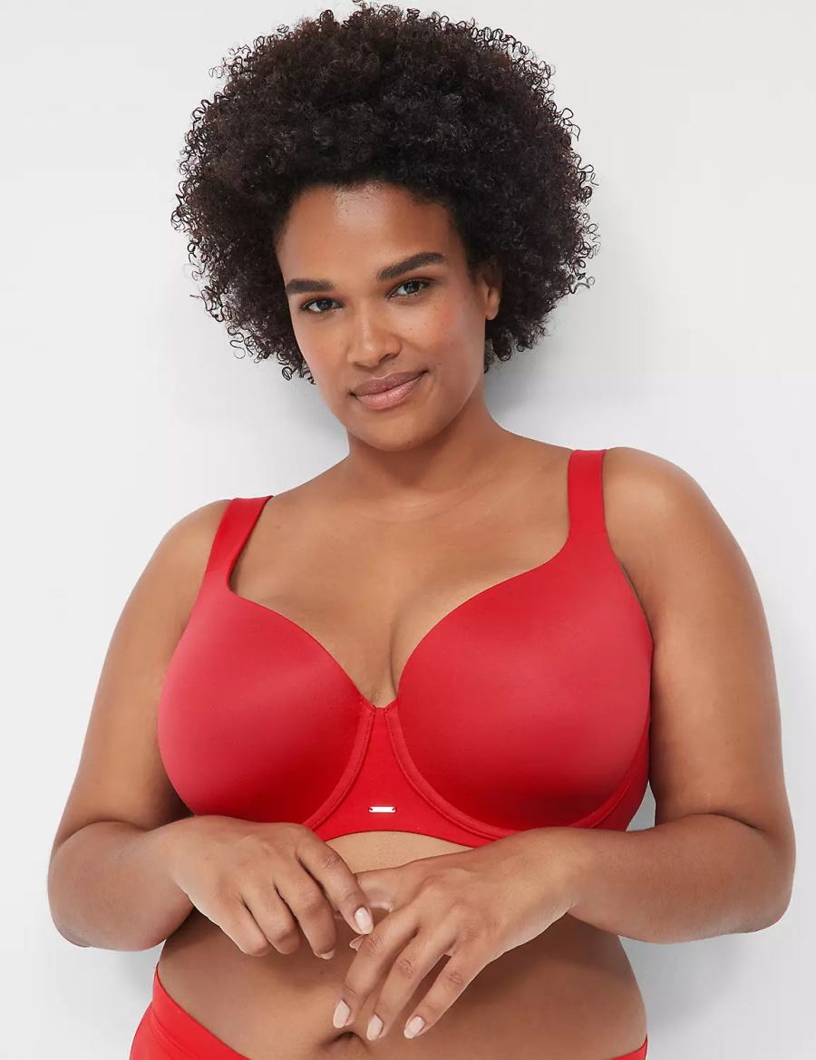 Dámské Podprsenka Balkonetová Lane Bryant Modern Luxe Lightly Lined Červené | IAN5944BL