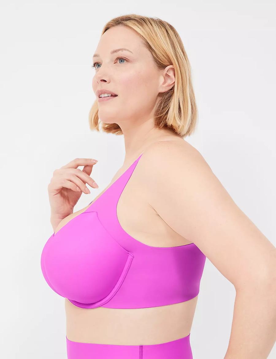 Dámské Podprsenka Balkonetová Lane Bryant Totally Smooth Lightly Lined Světle Fialové | AJM8159DD