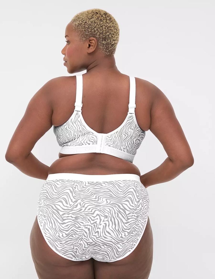 Dámské Podprsenka Bez Podšívky Lane Bryant Cotton No-Wire Bílé | VBR2668DL