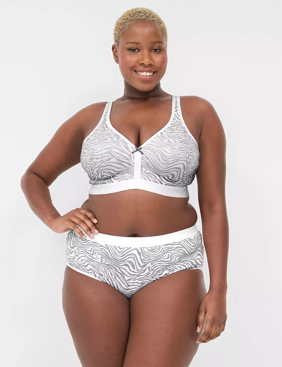 Dámské Podprsenka Bez Podšívky Lane Bryant Cotton No-Wire Bílé | VBR2668DL