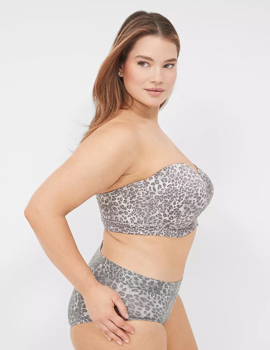 Dámské Podprsenka Bez Ramínek Lane Bryant Comfort Bliss Lightly Lined Multi-Way Černé Viacfarebný | EMA5348XW