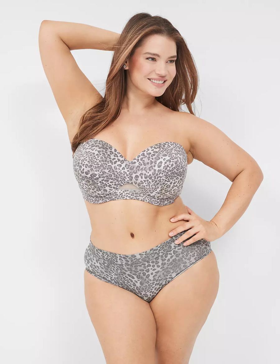 Dámské Podprsenka Bez Ramínek Lane Bryant Comfort Bliss Lightly Lined Multi-Way Černé Viacfarebný | EMA5348XW