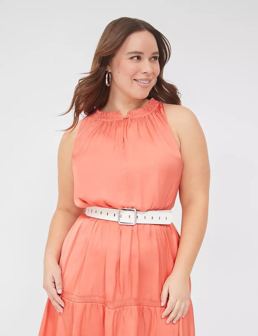 Dámské Pásky Lane Bryant Rectangle-Buckle Reversible Bílé | UFV739WM