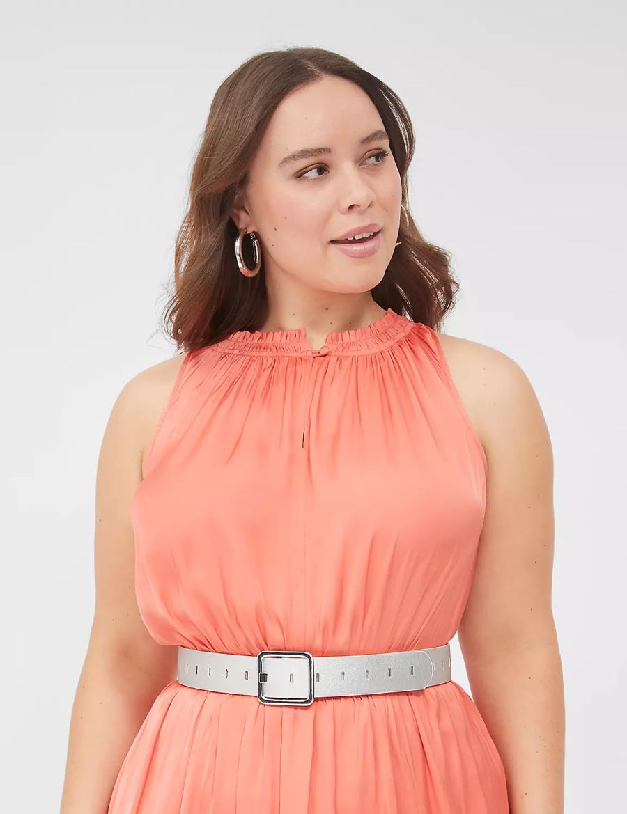 Dámské Pásky Lane Bryant Rectangle-Buckle Reversible Bílé | UFV739WM