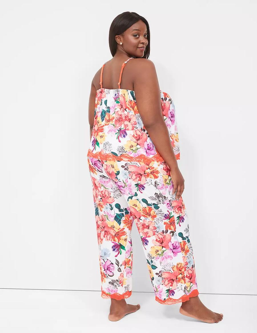 Dámské Pyžama Lane Bryant Printed Cami & Pant PJ Set Oranžové Viacfarebný | KZB9576XI