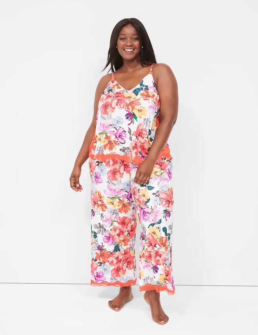 Dámské Pyžama Lane Bryant Printed Cami & Pant PJ Set Oranžové Viacfarebný | KZB9576XI