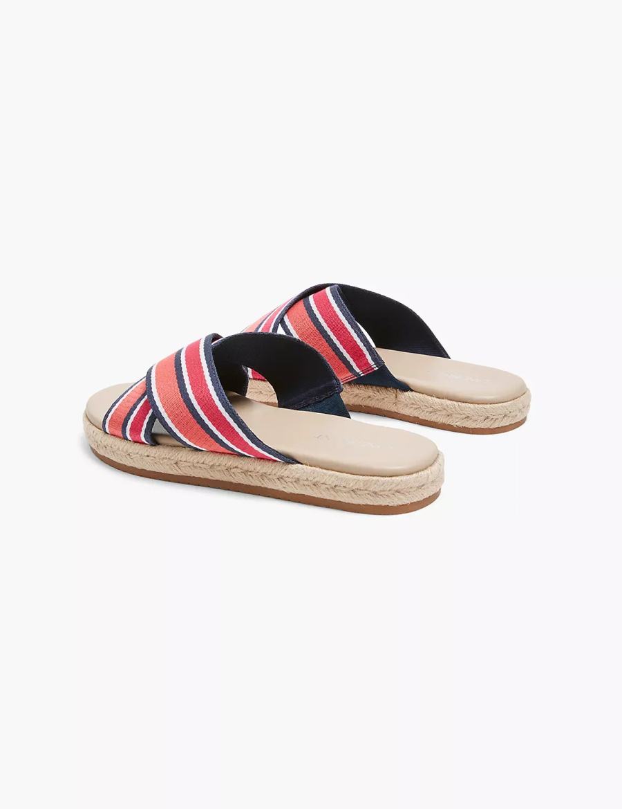 Dámské Sandály Skluzavky Lane Bryant Dream Cloud Criss-Cross Espadrille Koralove | YUE9495WJ