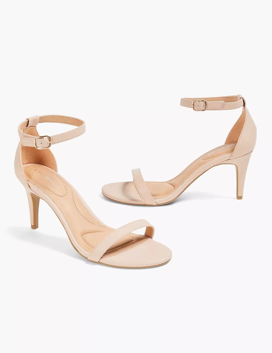 Dámské Sandály na Podpatku Lane Bryant Dream Cloud Thin Ankle-Strap High Heel Hnědé | XLY5788ES